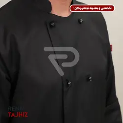 روپوش (کت سر آشپز) مشکی مدیوم CHEF'S COAT M