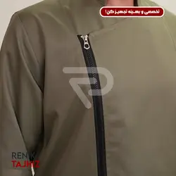 روپوش (کت سر آشپز) زیپ دار سبز مدیوم CHEF'S COAT M