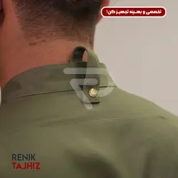 روپوش (کت سر آشپز) زیپ دار سبز مدیوم CHEF'S COAT M