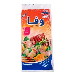 کیسه فریزر وفا بسته 100 عددی - بازرگانی رحیمی