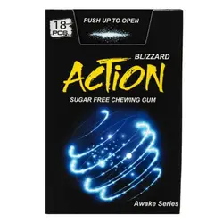 آدامس دراژه بدون شکر با طعم اکالیپتوس اکشن - بازرگانی رحیمی