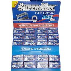 تیغ سنتی سوپرمکس (20بسته 10عددی) - بازرگانی رحیمی