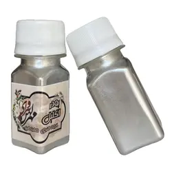 پودر اکلیل فلـزی مهرکهن - نقره ای - (317) - گروه هنری مهرکهن