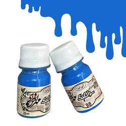 رنگ ویترای سرامیک(مات) مهرکهن - آبی تیره 35 میل (معمولی - 98) - گروه هنری مهرکهن