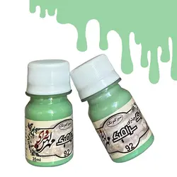 رنگ ویترای سرامیک(مات) مهرکهن - سبز کمرنگ 35 میل (معمولی - 92) - گروه هنری مهرکهن