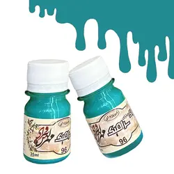 رنگ ویترای سرامیک(مات) مهرکهن - فیروزه ای 35 میل (معمولی - 96) - گروه هنری مهرکهن