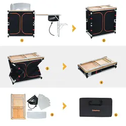 میز آشپزی تاشو کینگ کمپ مدل KC3942