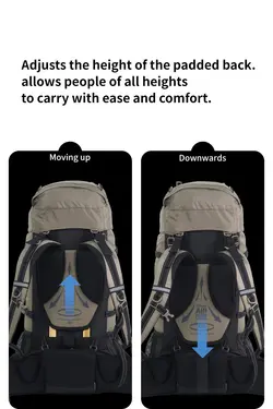 کوله پشتی کوهنوردی نیچرهایک 70 لیتری مدل NH16Y065-Q