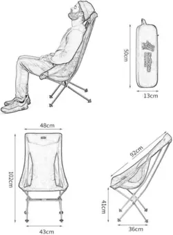 صندلی تاشو نیچرهایک مدل YL06 کد NH18Y060-Z
