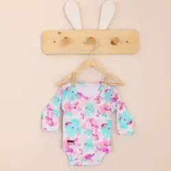 بادی آستین بلند طرح آبرنگ