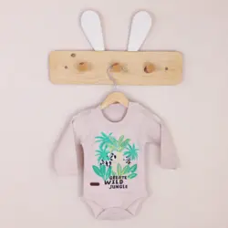 بادی آستین بلند طرح خرس پاندا