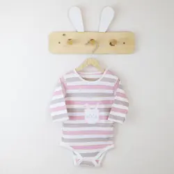 بادی آستین بلند طرح راه راه خرگوش