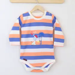 بادی آستین بلند طرح راه راه زرافه BARGE SABZ