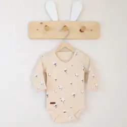 بادی آستین بلند طرح گل پنبه tik tak