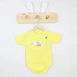 بادی آستین کوتاه طرح جوجه زرد