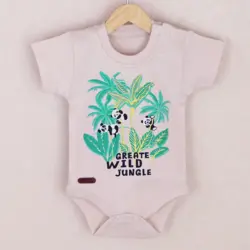 بادی آستین کوتاه طرح خرس پاندا