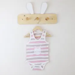 بادی رکابی طرح راه راه خرگوش