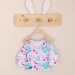 بلوز آستین بلند طرح آبرنگ