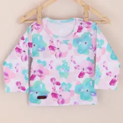 بلوز آستین بلند طرح آبرنگ