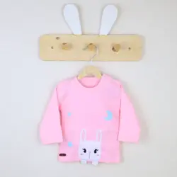 بلوز آستین بلند طرح خرگوش تیکه دوزی