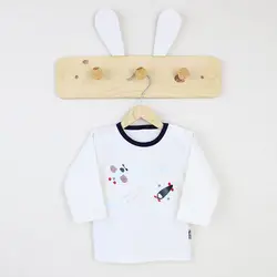 بلوز آستین بلند طرح هواپیما