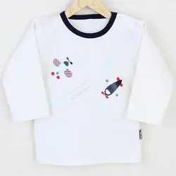 بلوز آستین بلند طرح هواپیما