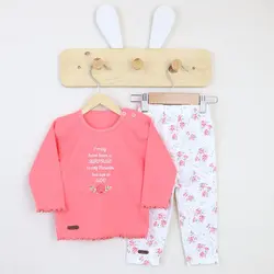 بلوز آستین بلند و شلوار طرح سوپرایز