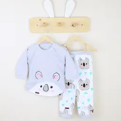 بلوز آستین بلند و شلوار طرح کوالا