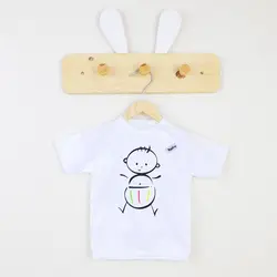 بلوز آستین کوتاه طرح پسرک سفید