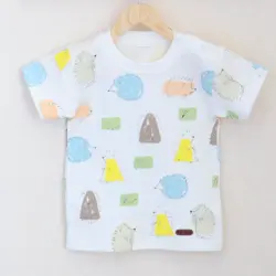 بلوز آستین کوتاه طرح جوجه تیغی