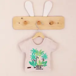 بلوز آستین کوتاه طرح خرس پاندا