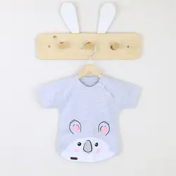 بلوز آستین کوتاه طرح کوالا