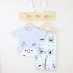 بلوز آستین کوتاه و شلوار طرح کوالا