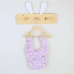 پیش بند طرح پرنده و گل