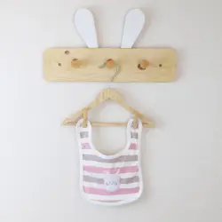 پیش بند طرح راه راه خرگوش