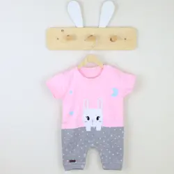 رامپر طرح خرگوش تیکه دوزی