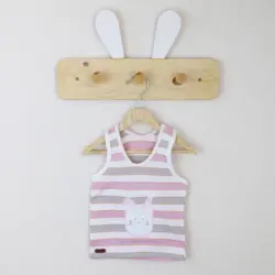 رکابی طرح راه راه خرگوش