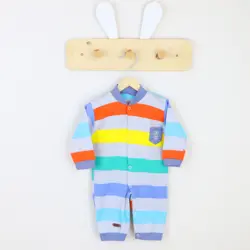 سرهمی طرح راه راه برگ سبز