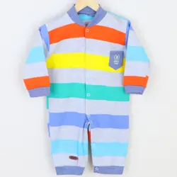 سرهمی طرح راه راه برگ سبز