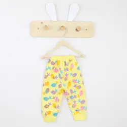 شلوار طرح جوجه زرد