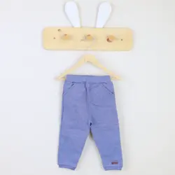 شوار طرح راه راه برگ سبز