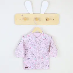 مانتویی طرح پرنده و گل