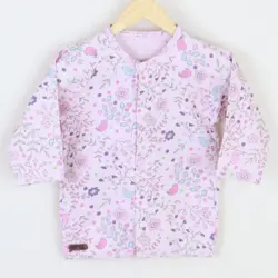 مانتویی طرح پرنده و گل