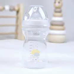 شیشه شیر چیکو مدل نچرال فیلینگ گنجایش 330 میلی لیتر chicco