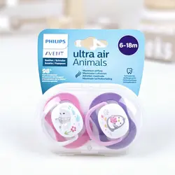 پستانک ارتودنسی تکی جعبه باز 6 تا 18 ماه AVENT