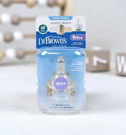 سرشیشه باریک ۴ قطره تکی جعبه باز+۹M دکتر براون DR BROWNS