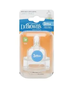 سرشیشه باریک 2 قطره تکی جعبه باز+3M دکتر براون DR BROWNS
