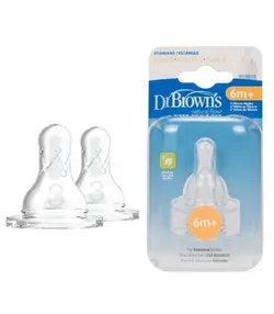 سرشیشه باریک 3 قطره تکی جعبه باز+6M دکتر براون DR BROWNS