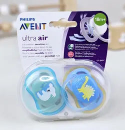 پستانک ارتودنسی تکی جعبه باز +18 ماه AVENT