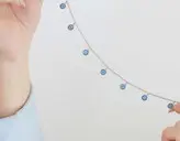 پابند جواهری نقره کد 009